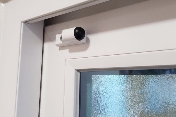 white pvcu patio sliding door stopper