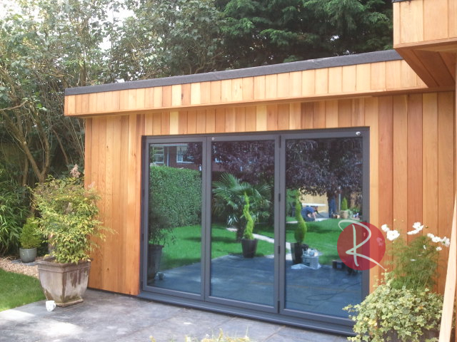 Black Aluminium Bifold Doors Royale Collection Watermarked