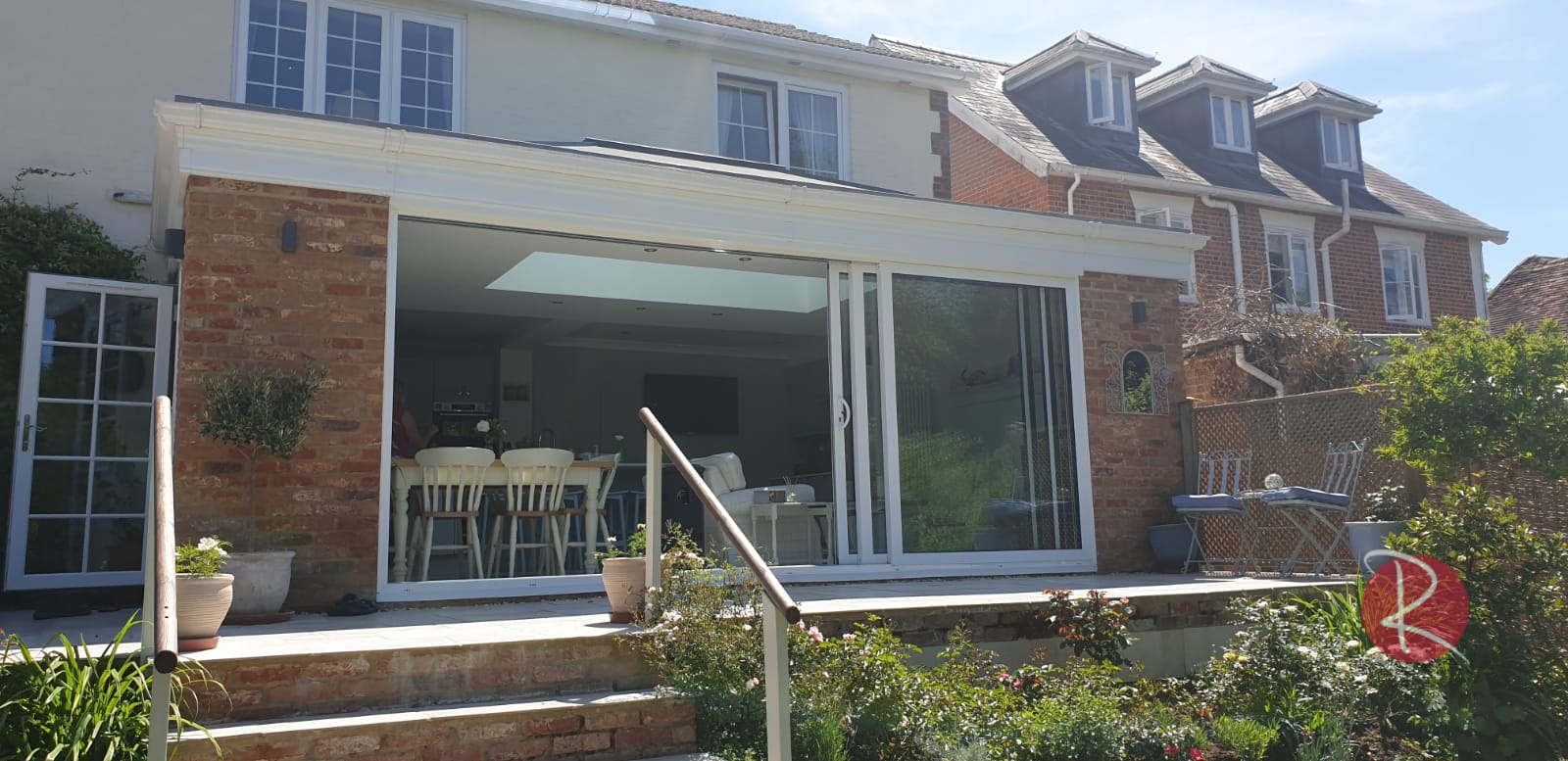 White Triple Track Aluminium doors Royale Collection Watermarked