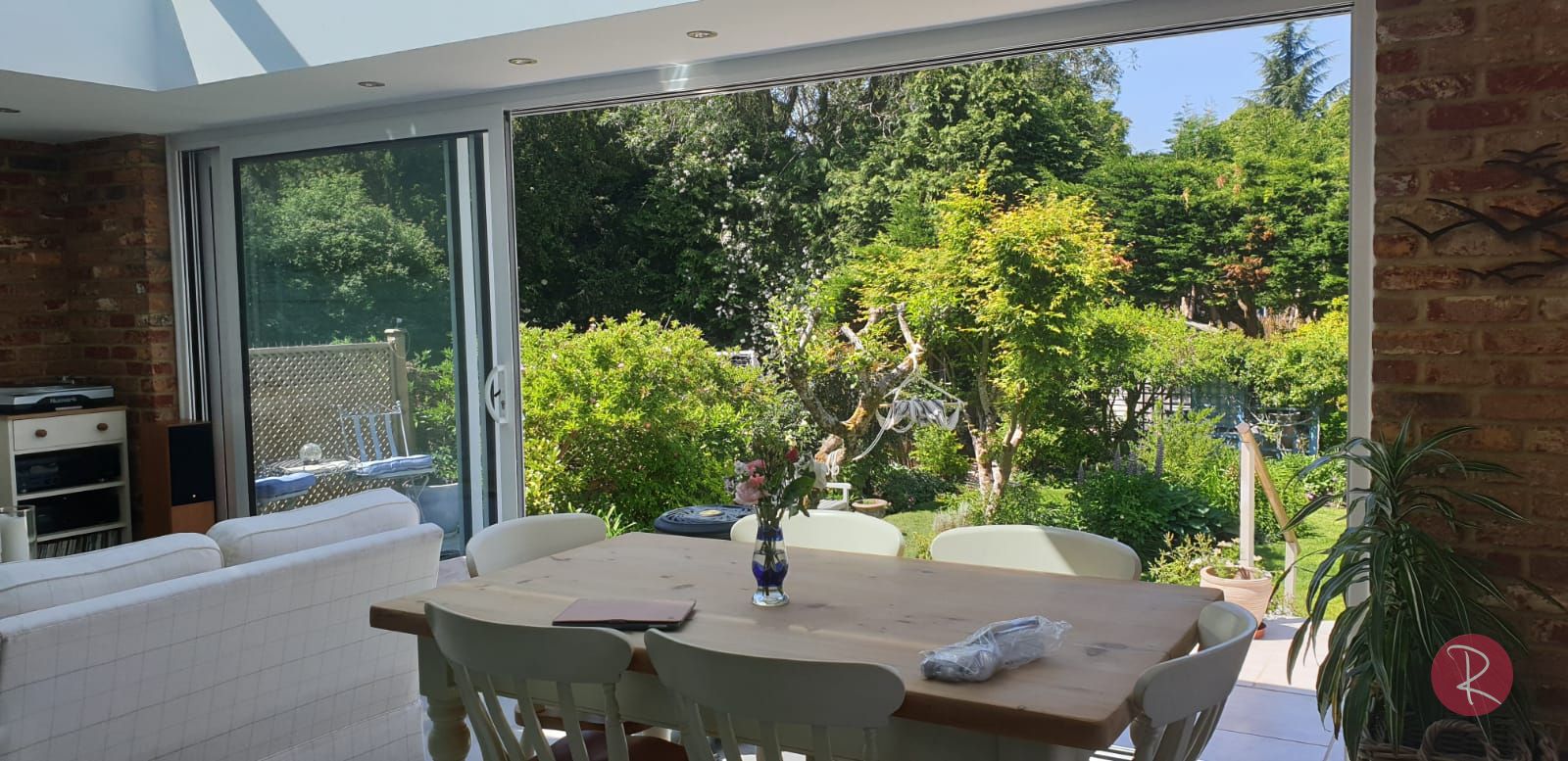 Open PVCu patio sliding door