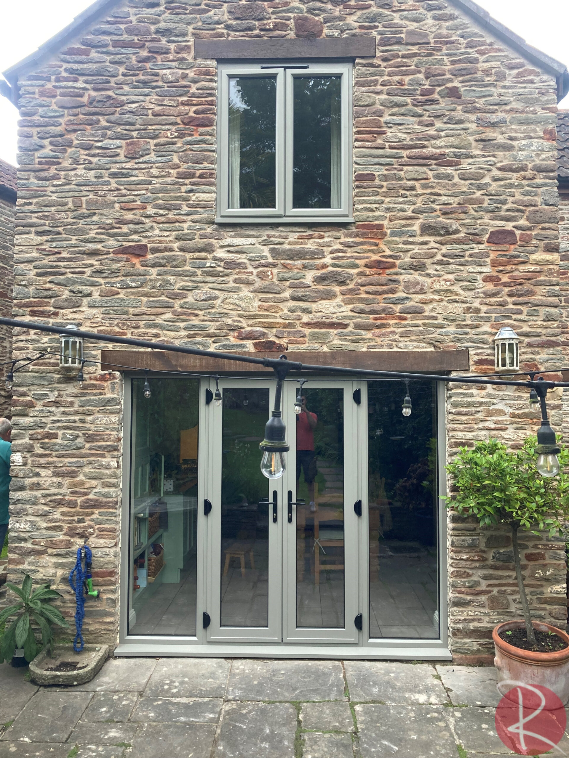 uPVC french door and window
