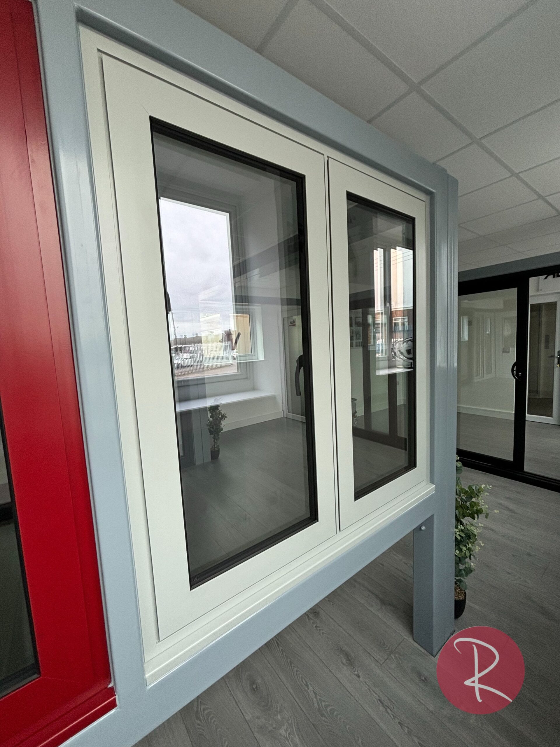 White Flush Aluminium Windows Royale Collection Watermarked