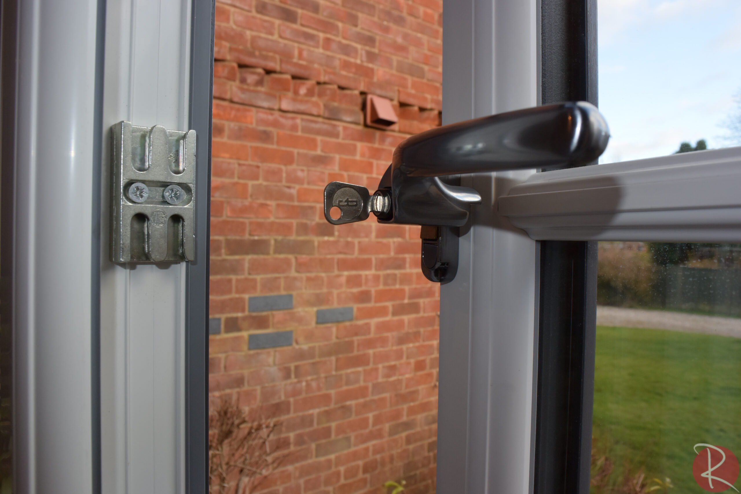 PVCu window handle hardware