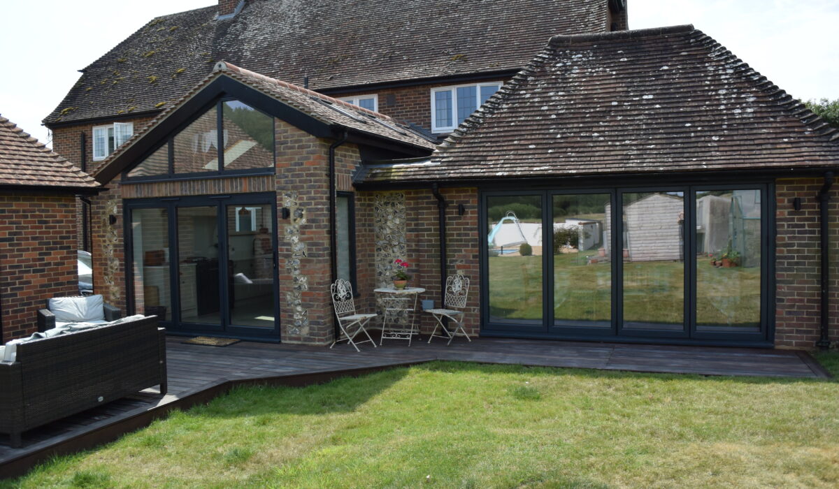 Black Aluminium Bifold Doors