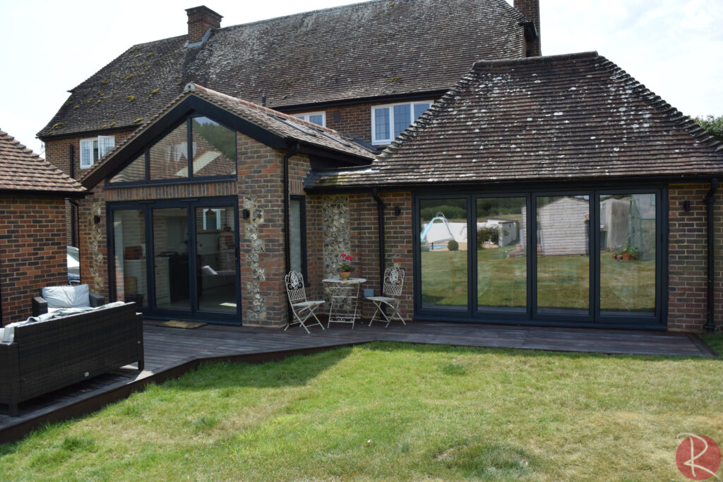 Black Aluminium Bifold Doors Royale Collection Watermarked