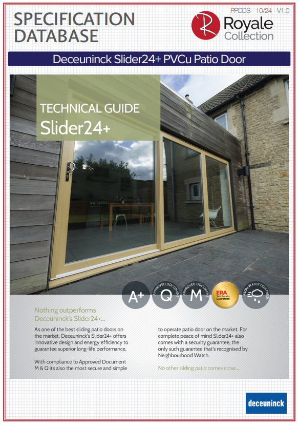 PVCu patio door datasheet